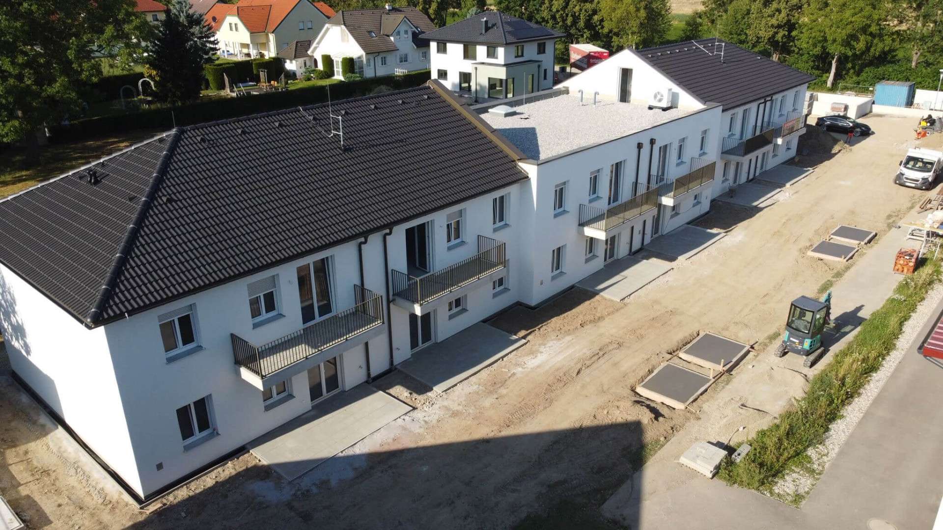 Wohnanlage Grünspecht Hollabrunn Gartenansicht